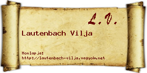 Lautenbach Vilja névjegykártya